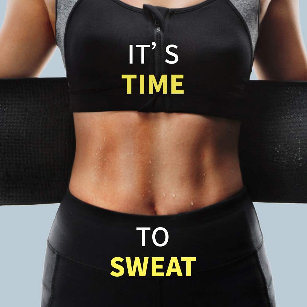 LAZAWG Men Waist Trainer Trimmer Sauna Sweat Belt Belly Corsets Control  Sport Burner Workout Weight Loss Slimming Body Shaper
