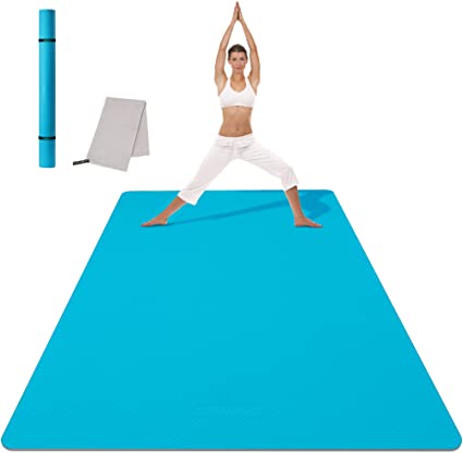 CAMBIVO Extra Long Yoga Mat for Men and Women, Wide Exercise Mat (84 x 30  x 1/4 inch) Large Non Slip Workout Mat for Yoga, Pilates, Fitness