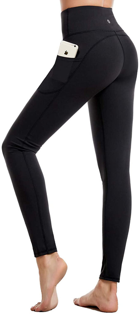 CAMBIVO High Waisted Tights Yoga Pants for Women, Workout Leggings with Pockets