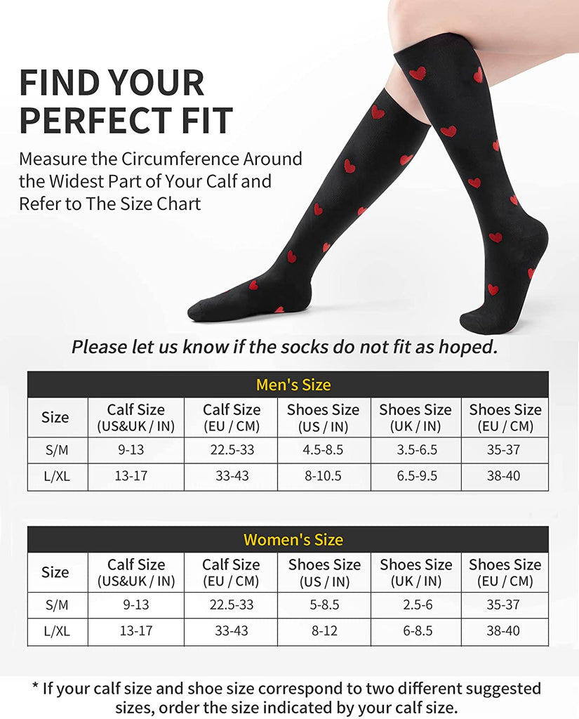 Best Deal for CAMBIVO 3 Pairs Compression Socks for Women Men, Fit for