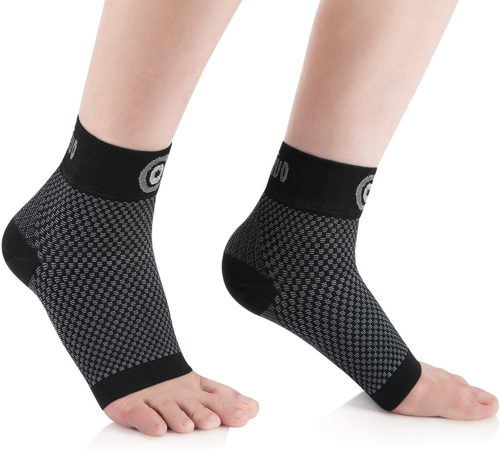 CAMBIVO Plantar Fasciitis Support 2 Pairs, Ankle Support Brace, Compression Socks Foot Support for Sport, Football, Fitness, Running